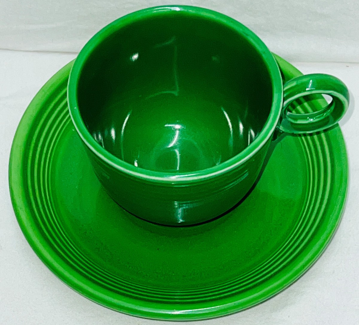 VINTAGE FIESTA MEDIUM GREEN C/S1959‐1969 Vintage FIESTA MEDIUM GREEN CUP & SAUCER | eBay