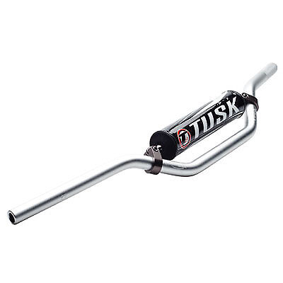 Tusk Aluminum 7/8" Handlebar KX High Bend Silver for Suzuki DR250S 1990-1995 - Picture 1 of 1