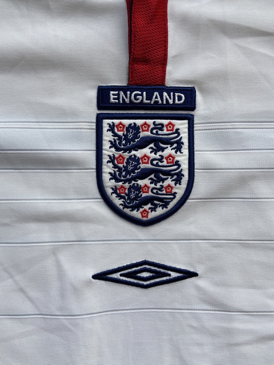 ENGLAND 2003 2005 HOME SHIRT JERSEY LONG SLEEVE UMBRO sz M