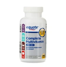 Equate Complete Multivitamin/Multimineral Supplement Tablets, Men 50+, 200 Count