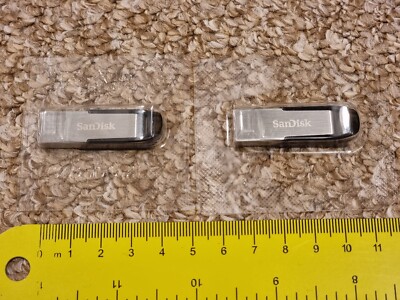 2 x 128GB SANDISK ULTRA FLAIR USB 3.0 FLASH DRIVE NEU 150MB/s Metall Set Mini Stift