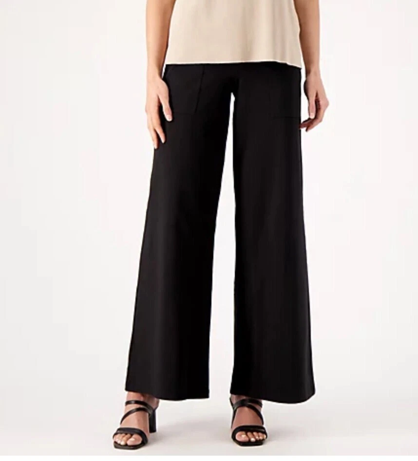 Women with Control Regular Tummy Control Wide Leg Pants 