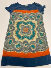 Meadow Rue Dress Short Sleeve Multicolor Floral S Women's A53