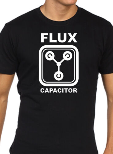 Flux Capacitor T Shirt mens black funny gift - Zdjęcie 1 z 1