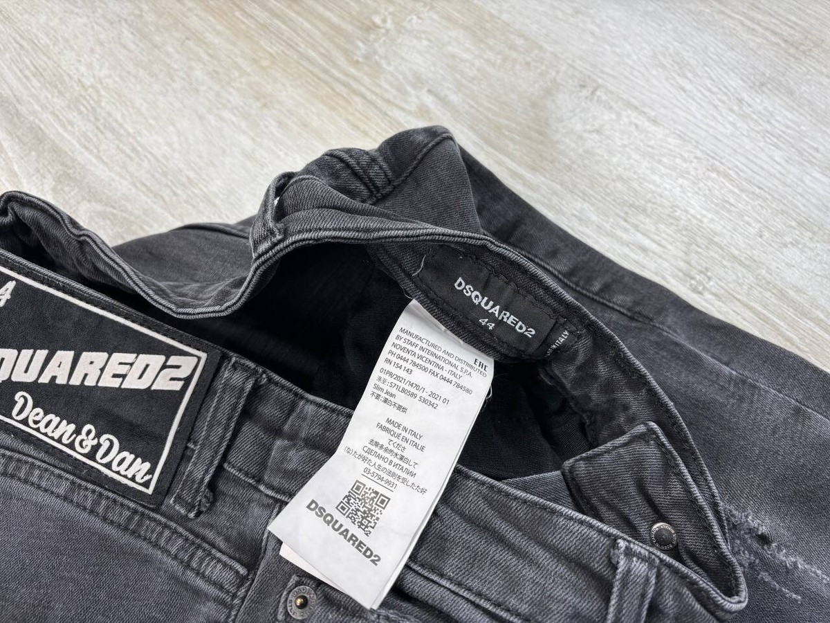 Mens jeans Dsquared2 Size 44 Color Black | eBay