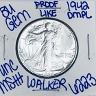 1942 BU UNCIRCULATED WALKING LIBERTY SILVER HALF DOLLAR AUTHENTIC U.S. MINT 6223