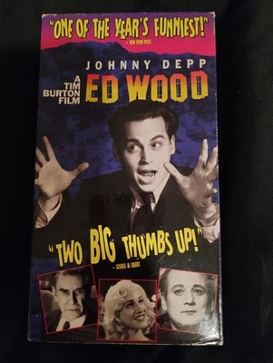 Ed Wood VHS Johnny Depp Tim Burton Touchstone Video 95 Cult Comedy Martin Landau - Image 1 of 3