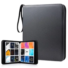 Trading Card Binder, 900 Pockets Sleeves with Zipper, Double Sided Pockets Ca...