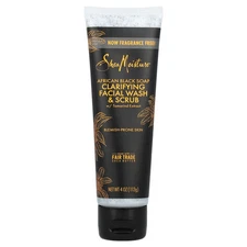Clarifying Facial Wash & Scrub With Tamarind Extract, African Black Soap,