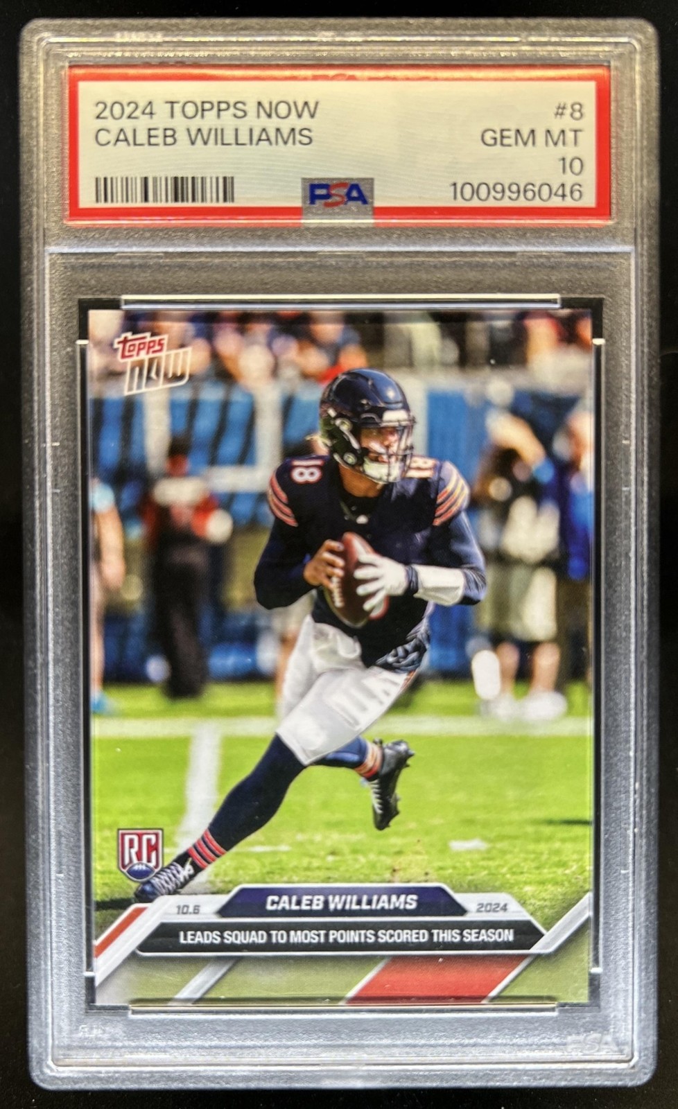 Caleb Williams Topps Now #8 Base