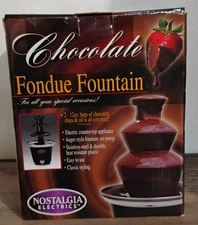 Mini Chocolate Fondue Fountain CFF965 Nostalgia Electrics 3-Tier