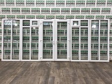 FRENCH DOORS WITH SIDELIGHTS PORCH BAY WIDE SIDE LIGHTS EXTERNAL EXTERIOR UPVC