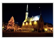 Town Hall Tallinn Russia Postcard