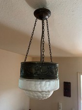 Antike Pendelleuchte, Lampe, Jugenstil, ca. 1900