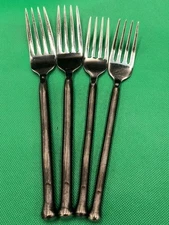 Set of 4 Gourmet Settings GS .. MONTANA pattern stainless forks salads dinners