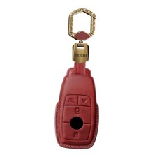 Key Fob Cover Compatible for 2017-2023 E Class 2019-2023 A Class S G CLA D4-red