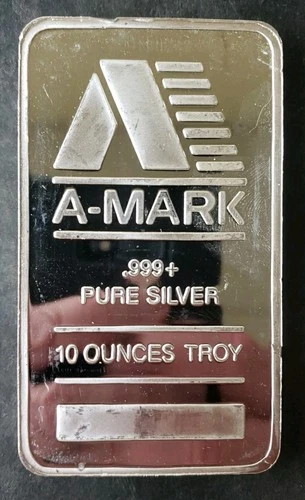 A-Mark 10oz Silver Bar