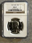 1967 SMS Kennedy Half Dollar. NGC MS67