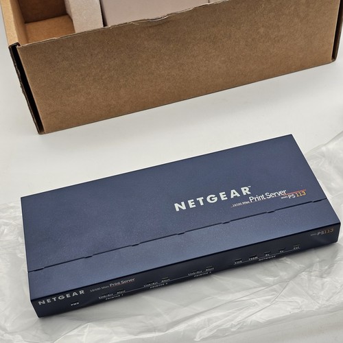 Netgear 10/100 Mbps Print Server PS113 PS 113 - New In Open Box - Picture 5 of 5