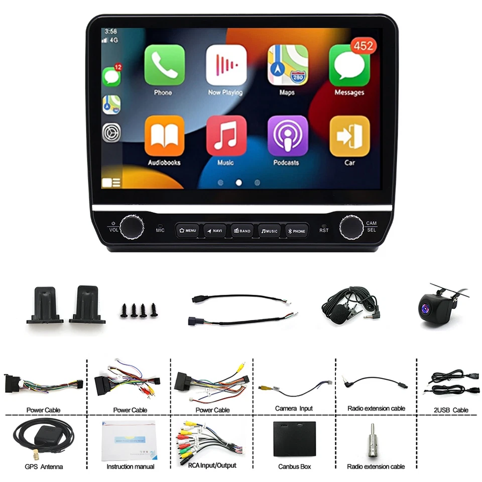 Für Fiat Ducato 2006-2023 Android 13 Autoradio Navi GPS Wifi BT FM RDS 4+64GB - Bild 4 von 4