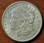 1921-D Morgan Silver Dollar - Very Fine
