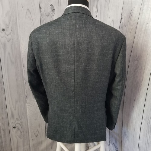 Ralph Lauren Recent Men Blazer 48S Gray Hopsack Wool Silk Linen SportCoat Jacket - Picture 9 of 21