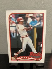1989 TOPPS MLB #515 BARRY LARKIN  CINCINNATI REDS BASEBALL CARD Mint