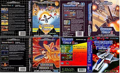 Thunder Force II III IV Megadrive Genesis Box Art Case Thunder Force II III IV Megadrive Genesis Box Art Case