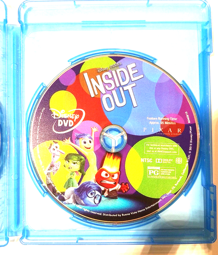 Inside Out (Blu-ray) Animated Kids Movies includes both DVD and BluRay Discs - Imagen 6 de 7