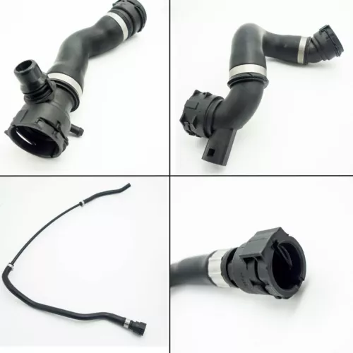 Low&Upper Radiator Coolant Hose + Vent Line Hose + Sensor 17127531581 For BMW - Picture 5 of 6