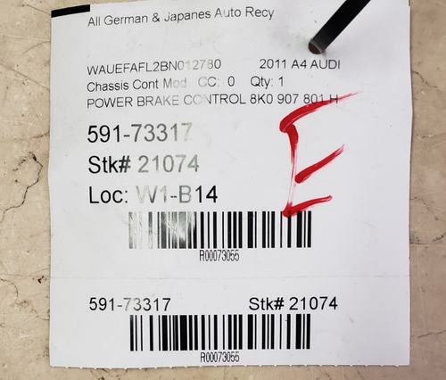 2009-2016 Audi A4 S4 A5 S5 B8 B8.5 Parking Brake Control Module 8K0907801H OEM - Picture 6 of 8