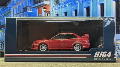 HOBBY JAPAN 1998 MITSUBISHI LANCER GSR EVOLUTION V (CP9A) W/MUD FLAP 1:64 SCALE