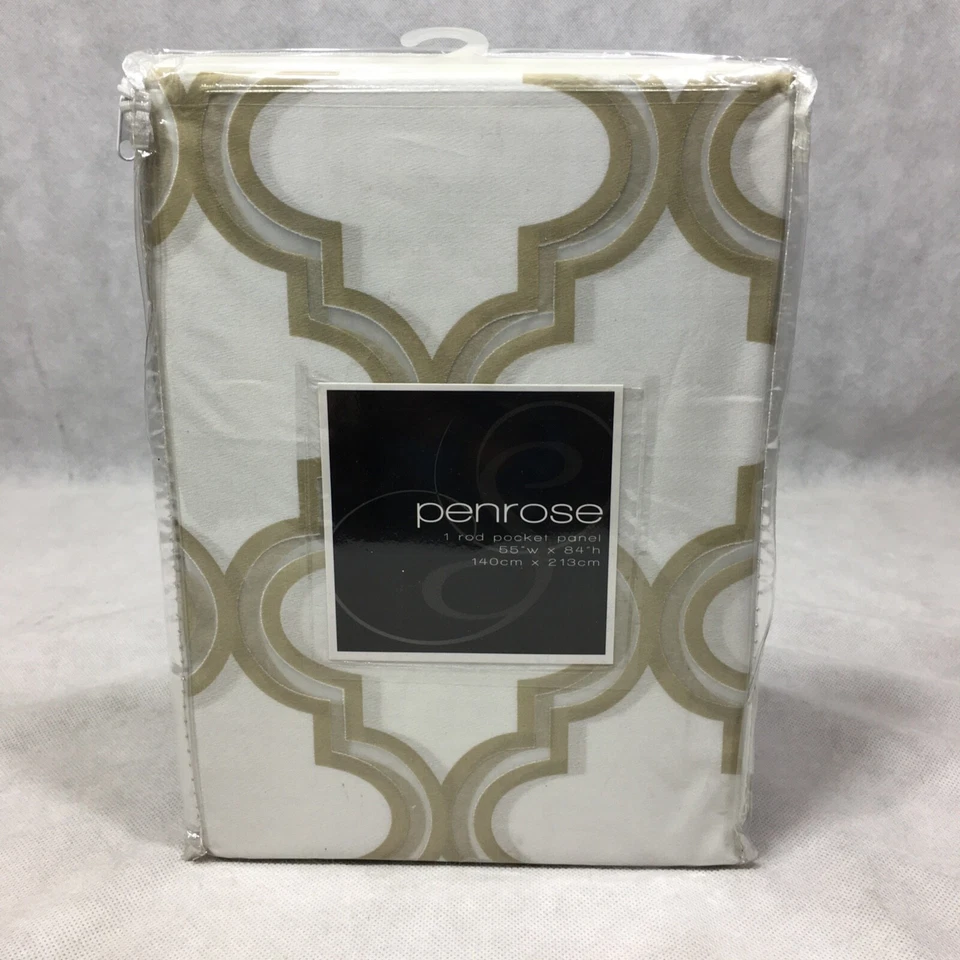 Penrose Burnout Blanco Champagne Juego de 4 Cañas Panel de Bolsillo 55" x 84" Softline Lote Foto 4 de 4