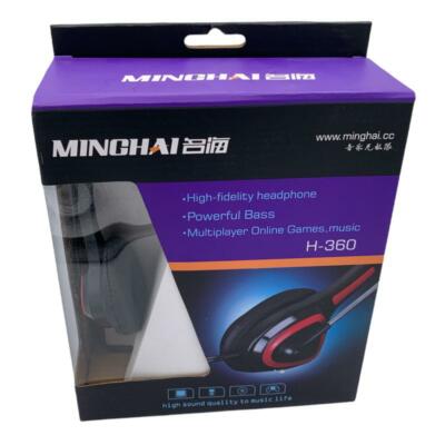 Headset Kabelgebunden Kopfhörer Mikrofon Mikro Lautstärkeregler für MAC/PC UK H-360