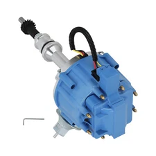 HEI Blue Cap Distributor 65K Coil for Ford Windsor Small Block 221 260 289 302