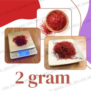 2 Gram Organic Red Saffron Finest Pure Premium Spices Threads Grade A Genuine 2G