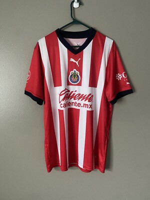 Club Deportivo Guadalajara Men s Soccer Jersey Caliente Coca Cola XL PUMA
