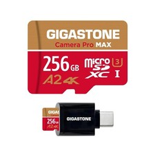 5-Yrs Free Data Recovery GIGASTONE 256GB Micro SD Card with USB 3.2 Type C ...