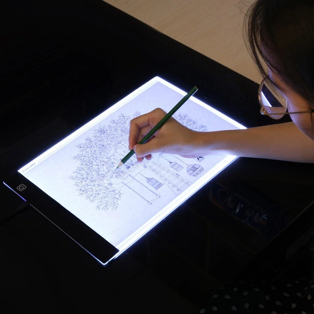 LED Electronic Whiteboard A4 light Pad Drawing Tablet Tracing Pad Sketch  Book