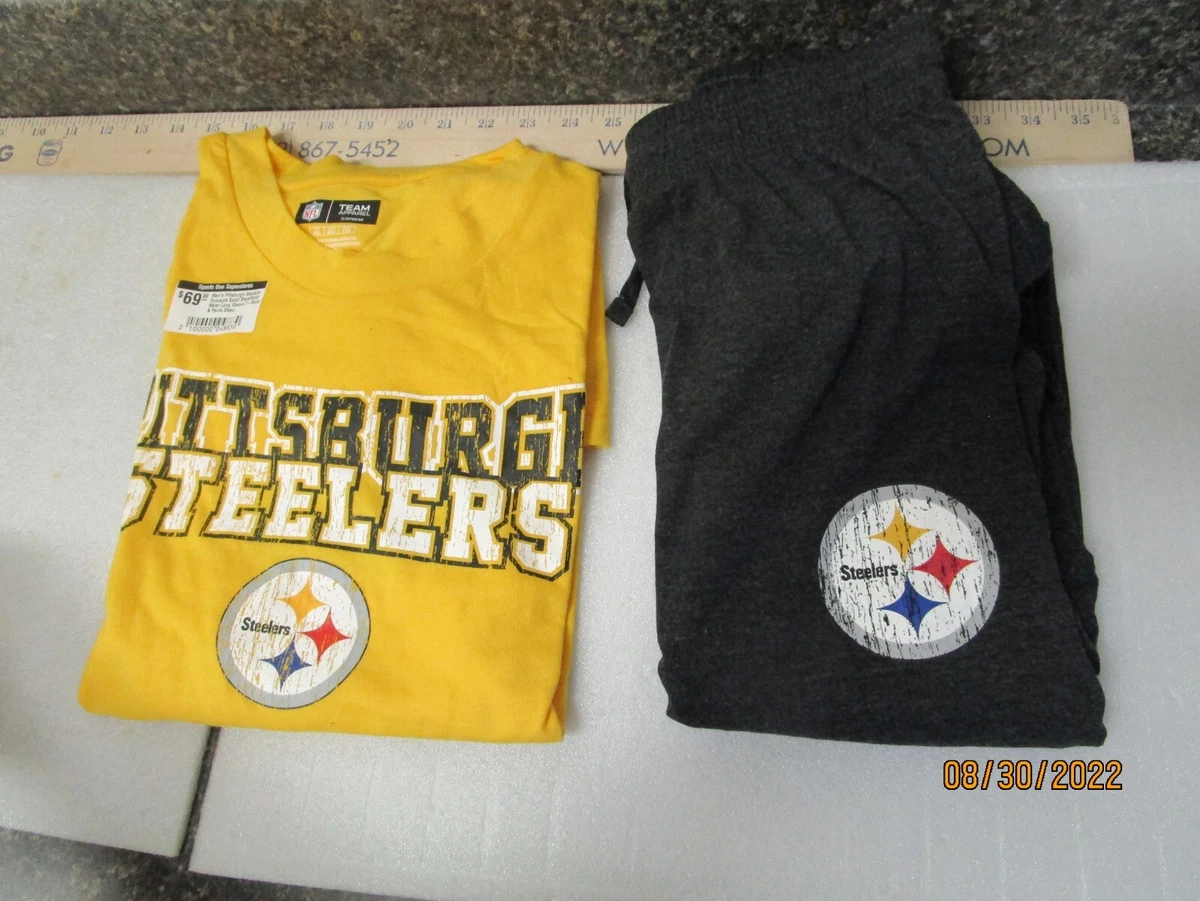 NFL Pittsburgh Steelers Womens Sleep Set NFL Team Apparel Shirt Pants  Pajamas