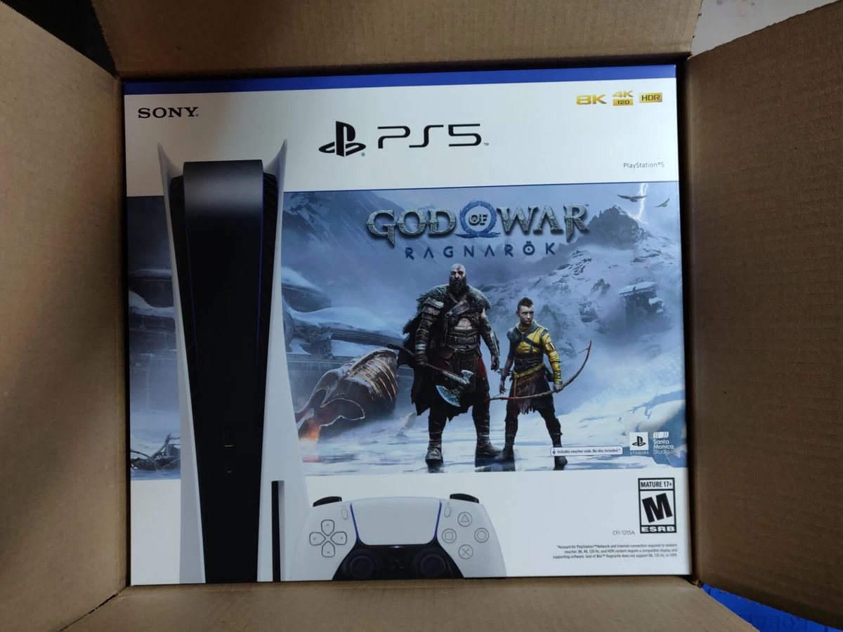 Console Playstation 5 825 GB Sony Bundle God Of War Ragnarok 4K