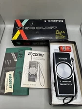 Viscount 5 Transisters Transceiver Model WT-510. Nice original Box Battery Paper
