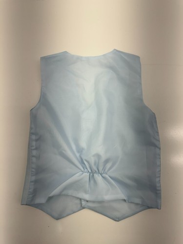 Boys Baby Blue 4 Button Suit Vest Size 8-10 - Picture 2 of 5