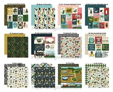 2 Sheets of Echo Park Paper ANIMAL SAFARI 12x12 Scrapbook Cardstock - U Choose