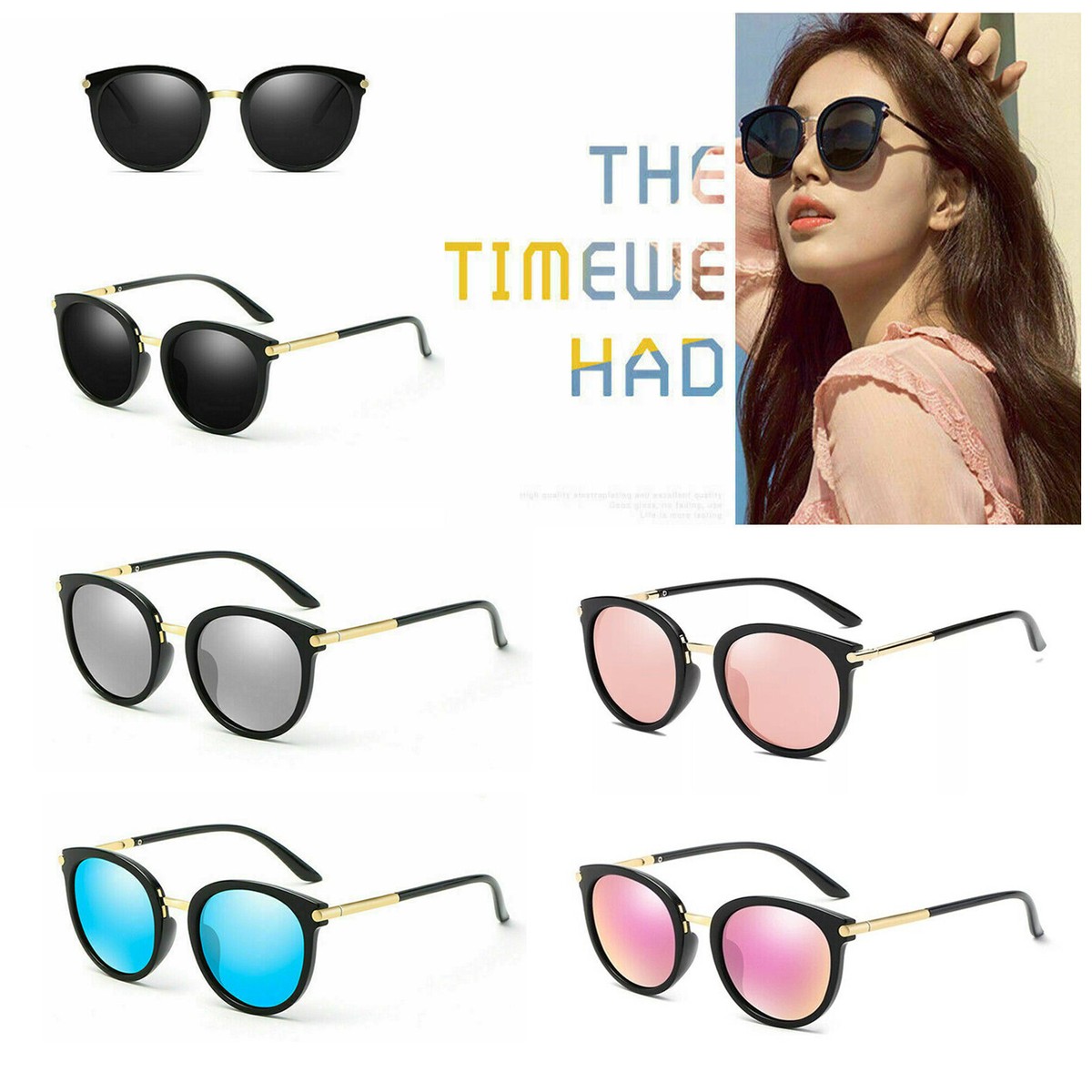4 Pack Retro Cat Eye Oversized Sunglasses UV400 Protection Plastic Amazon.com: ZENOTTIC Oversized Cat Eye Sunglasses for Women  main image 2