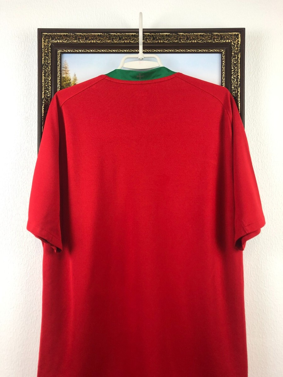 Portugal Home football shirt 2008 Soccer Nike Jersey Red
