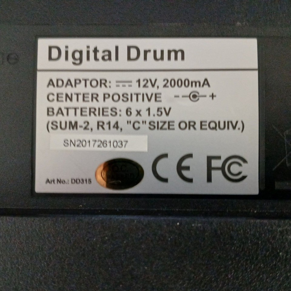 Pyle PTED01 Portable Drums Tabletop 7 Pad Digital Touch Sensitivity