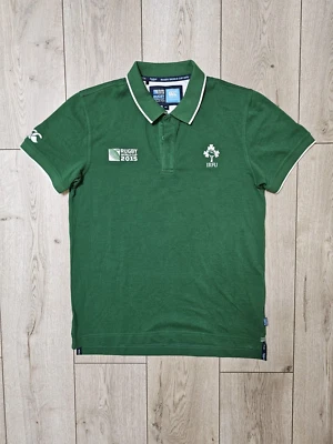 IRLANDE RUGBY JERSEY POLO COTON IRFU RUGBY SHIRT COUPE DU MONDE 2015 M CANTER... - Photo 1/4