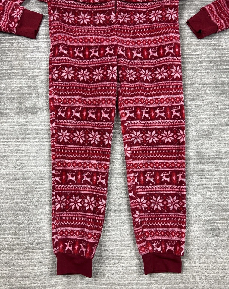 Pijama Forever 21 Mujer Pequeño Copo de Nieve Rojo Una Pieza Poliéster Foto 3 de 4