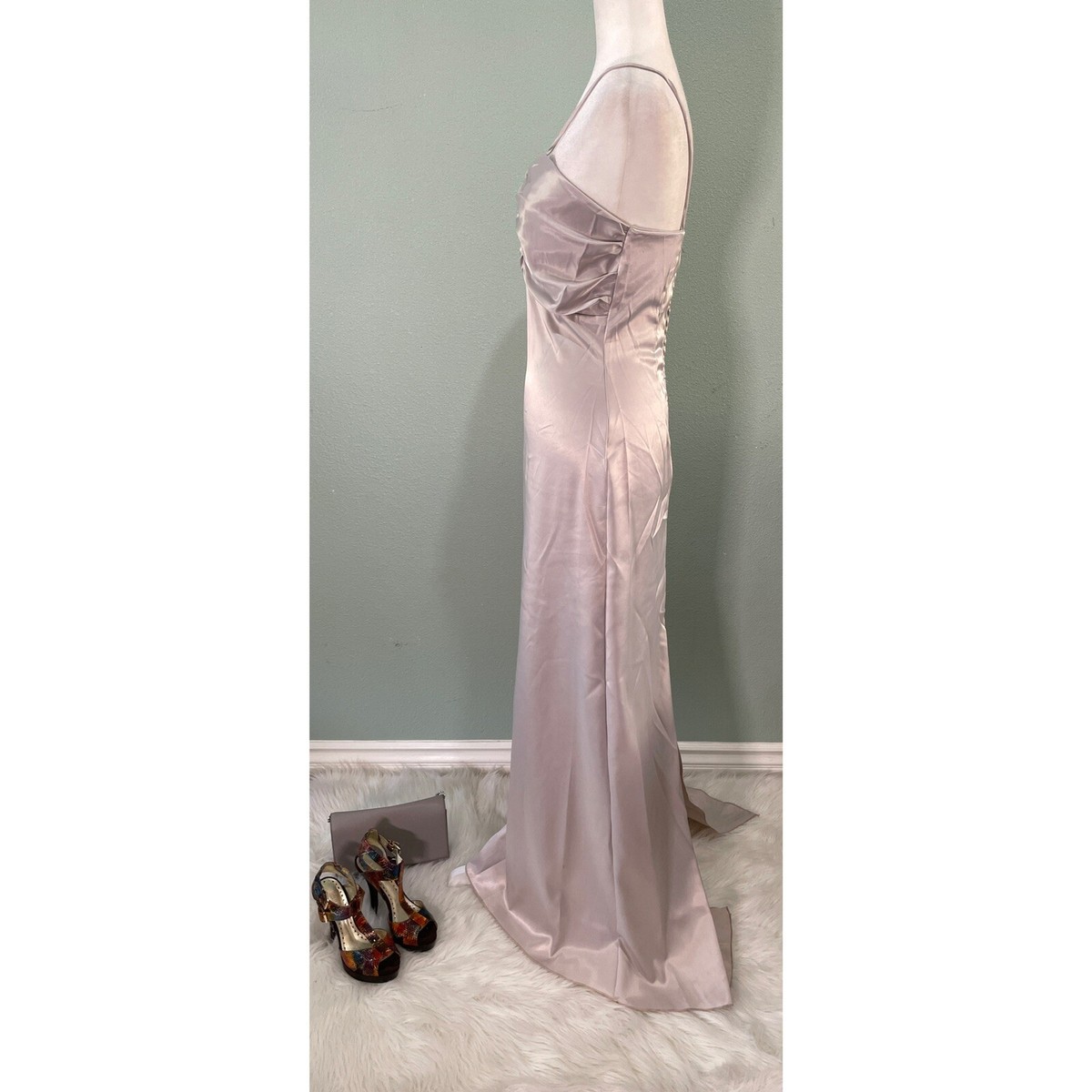 Sexia Formal Gown Dress Silver size L Sexia Formal Gown Dress Silver size L